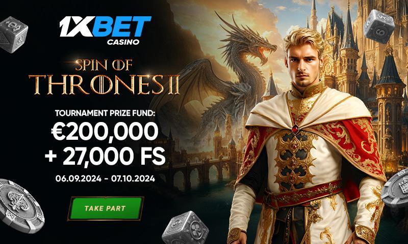 Win €50,000 in the Spin of Thrones 2 tournament!