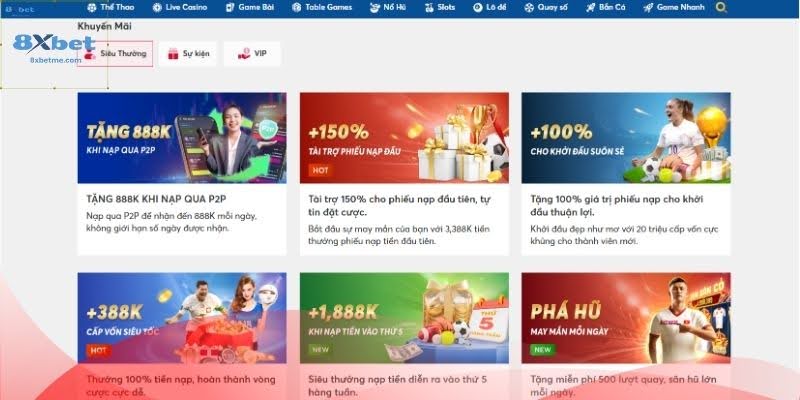 8xbet Bookmaker – Top 5 most attractive promotions 2025
